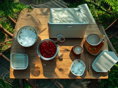 Lebensmittel Lagerung Camping durch richtige Organisation