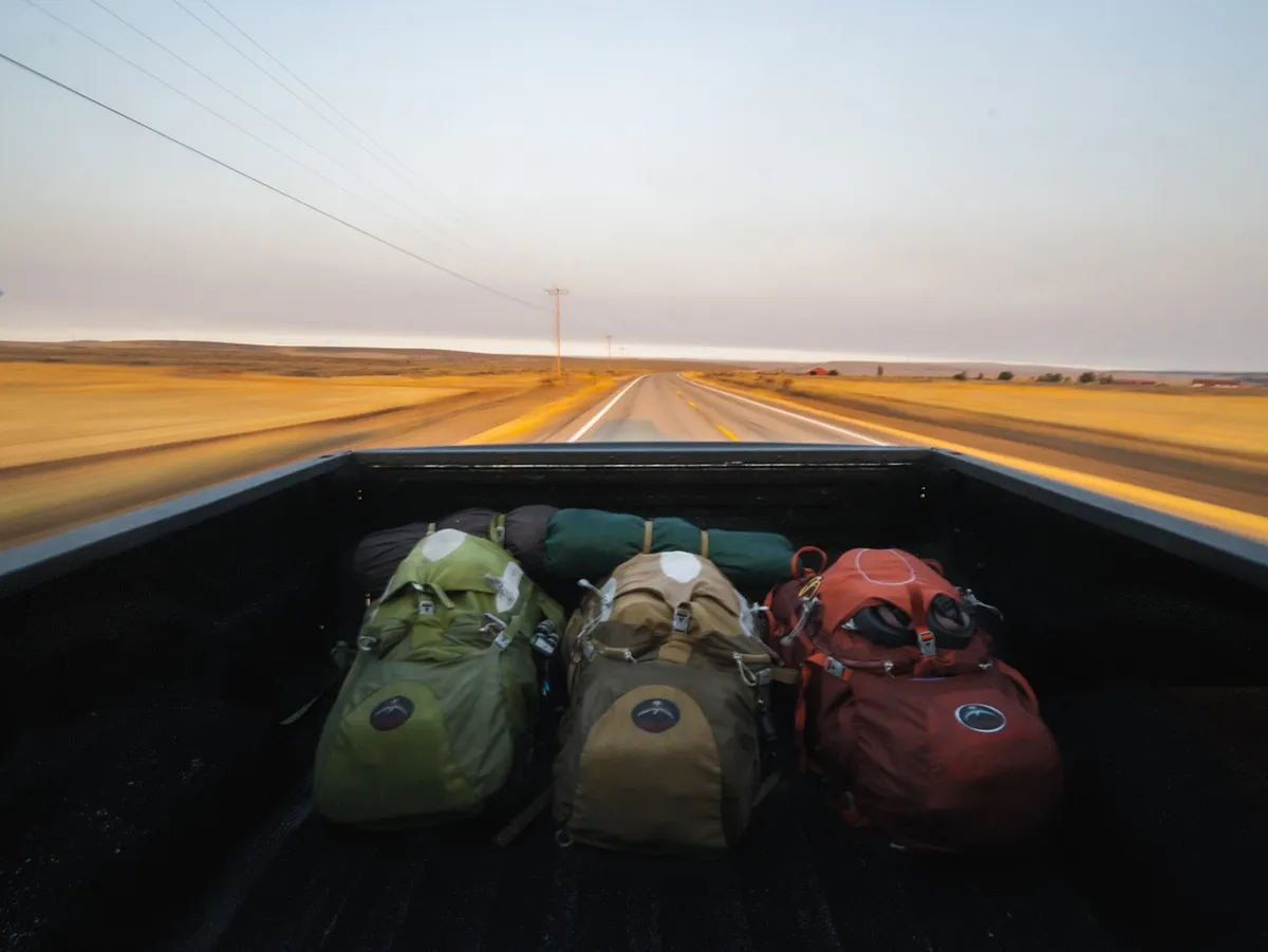 Bolsa de camping limpia y secada